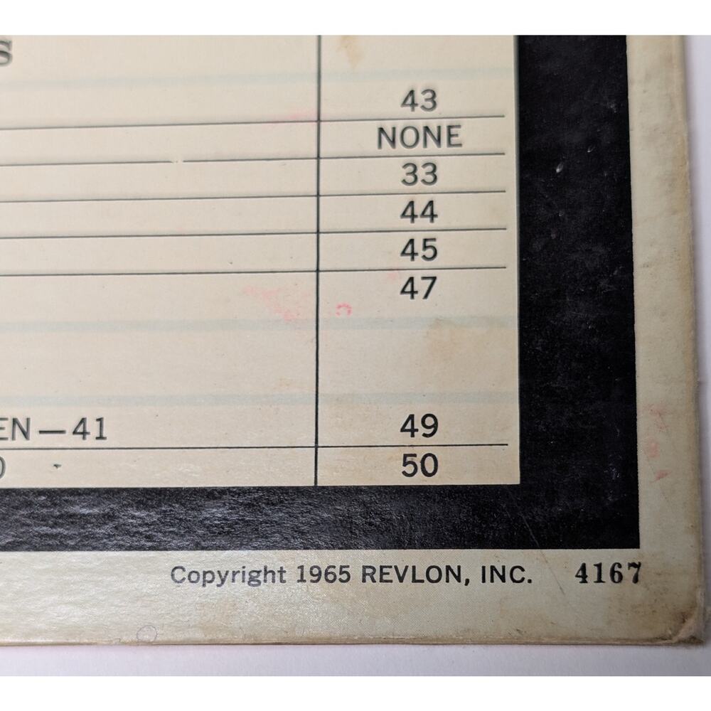 Vtg Revlon Softint Professional Haircoloring Cardboard Display No Swatches 1965 - Picture 3 of 3